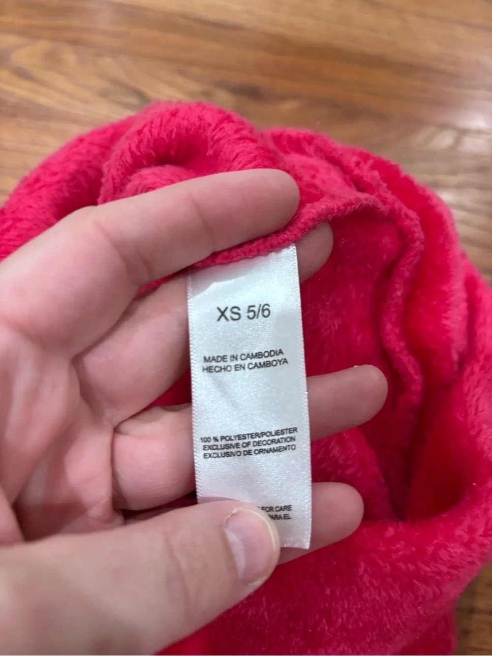 Lucky Brand Hot Pink Plush Hoodie Girl’s 5/6